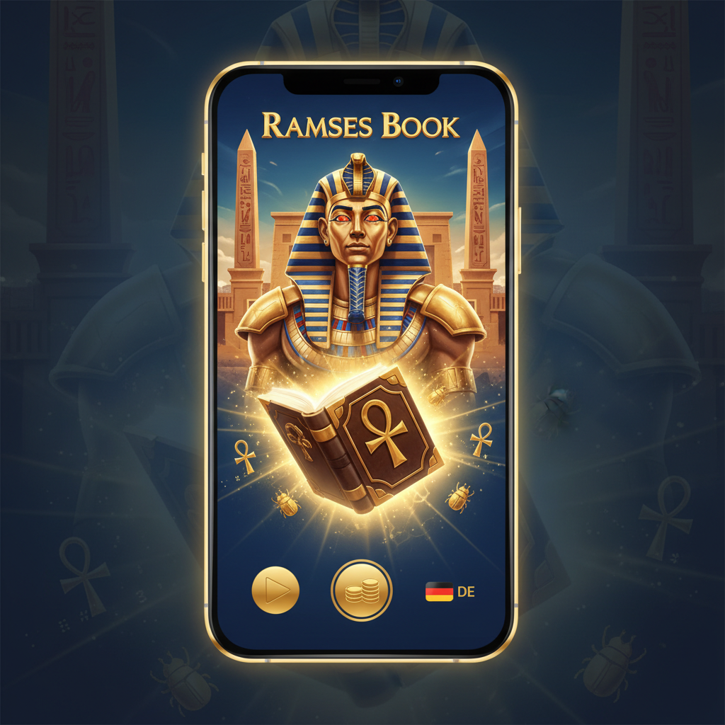 Ramses Book auf einem Smartphone-Bildschirm - mobile Version für Deutschland