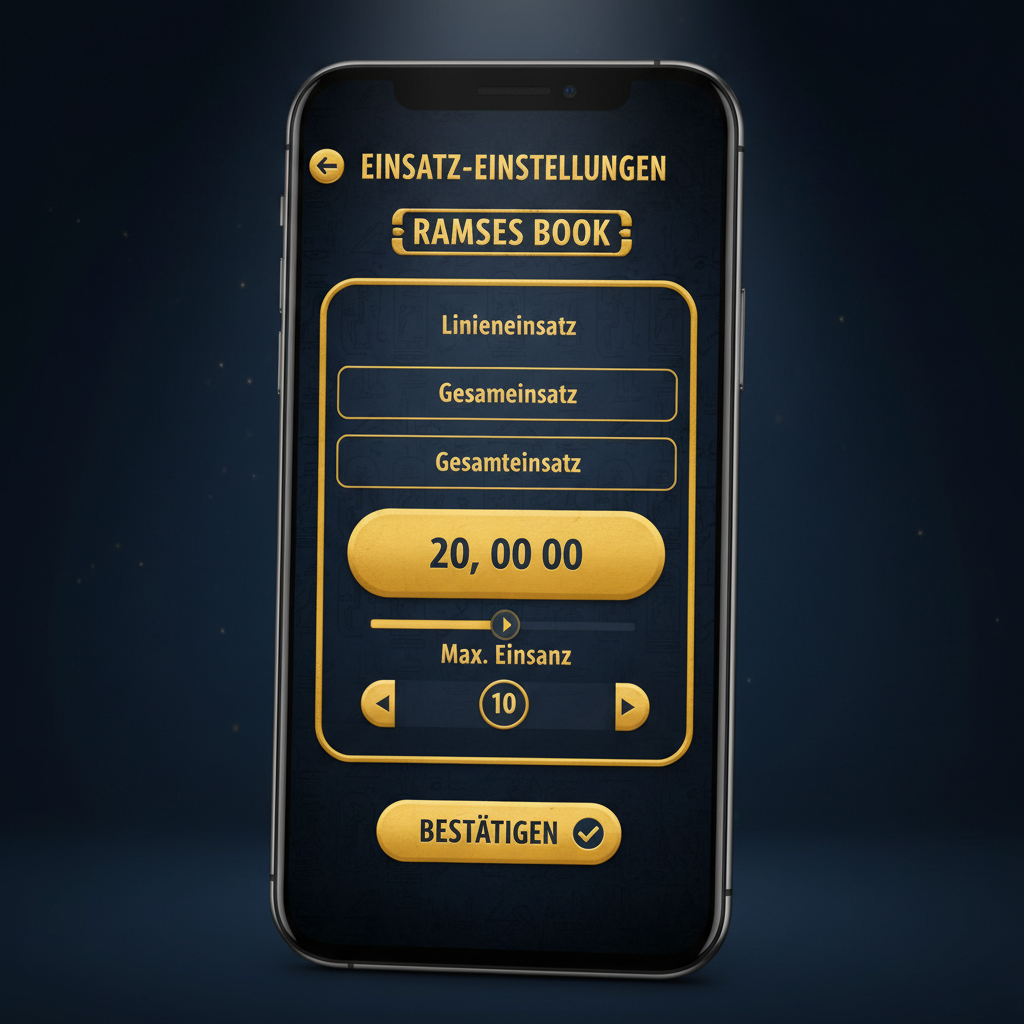 Ramses Book - Einsatz-Einstellungen auf Handy