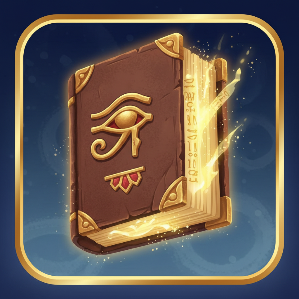 Buch in Ramses Book — Wild und Scatter Symbol